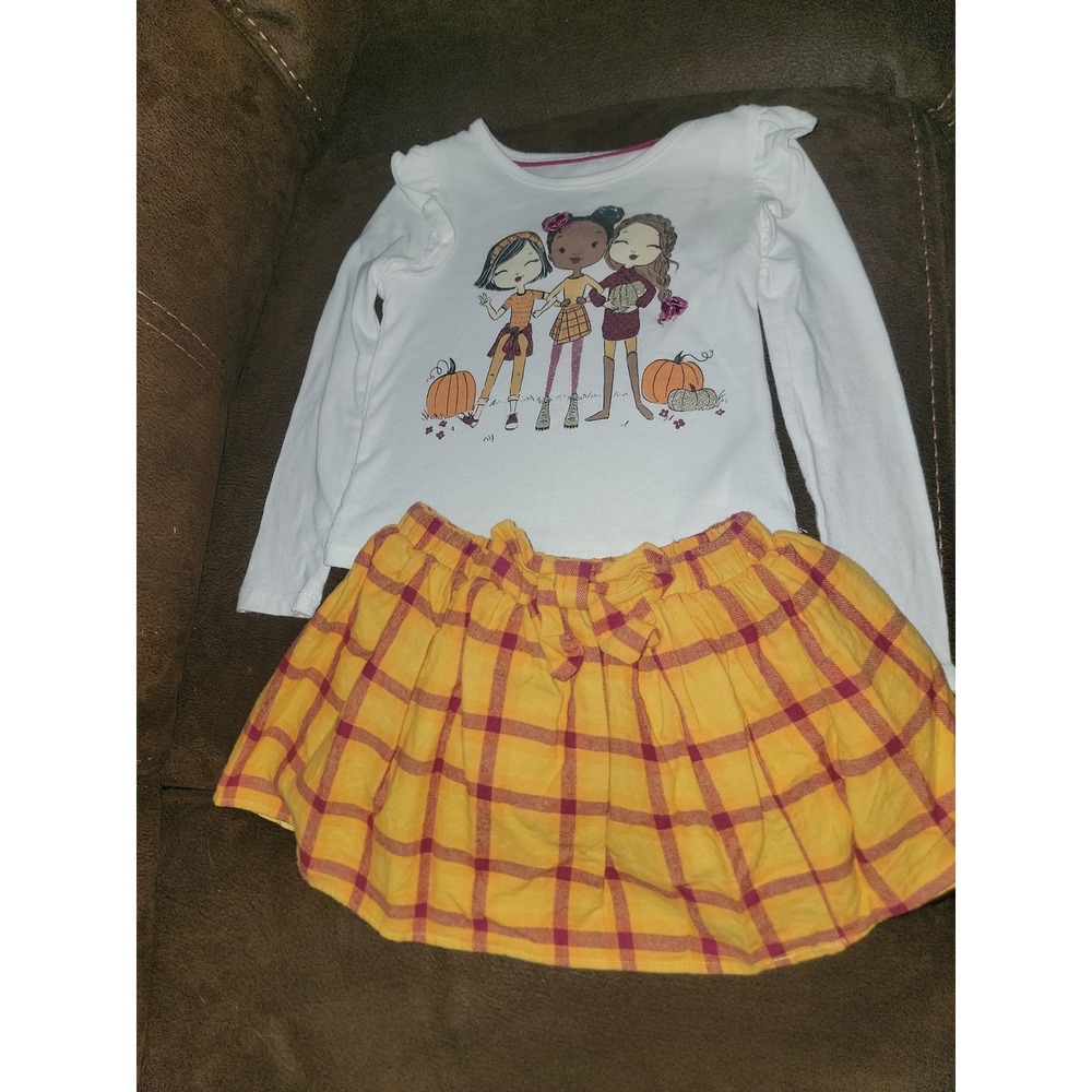 Cynthia rowley fall autumn Halloween Thanksgiving pumpkin‎ girls outfit size 4